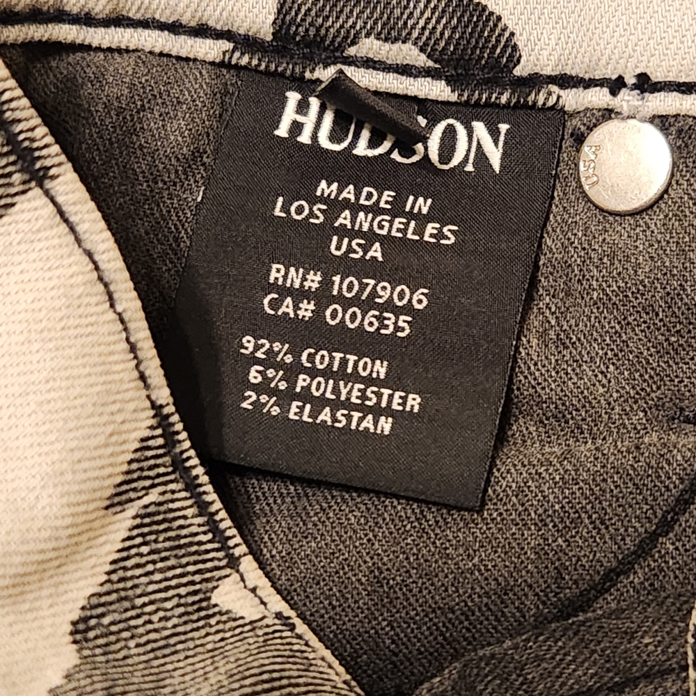 NWT Hudson Jeans Nico Midrise Super Skinny Animal Print size 25 with 29" inseam - Picture 11 of 13